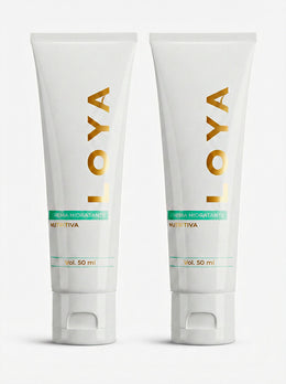 Dúo Crema Hidratante Multitasking LOYA - Pack de 2 Cremas para Nutrición, Glow y Piel Unificada