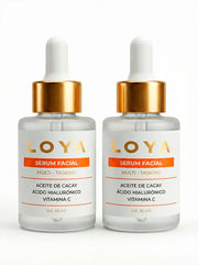 Dúo Sérum Facial Multitasking LOYA - Pack de 2 Sérums para Hidratación, Anti-edad y Luminosidad