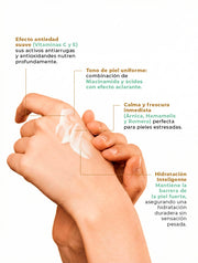 Textura Ligera y No Grasa de la Crema Facial Hidratante LOYA - Absorción Rápida para Todo Tipo de Piel